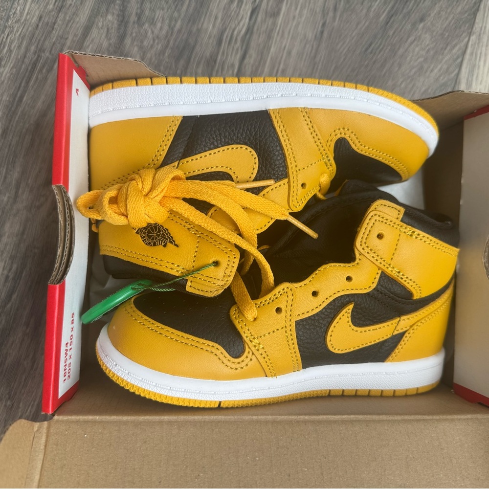 Nike Nike Air Jordan 1 Retro High OG TD 'Pollen' AQ2665-701 Toddler Size 10C